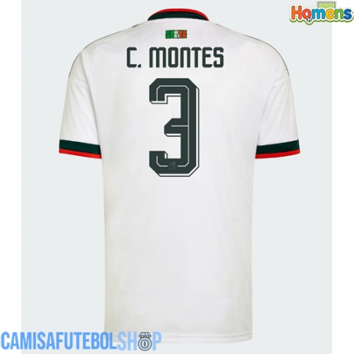 Camisa de time de futebol México Cesar Montes #3 Replicas 2º Equipamento Mundo 2026 Manga Curta